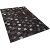 Beliani Odos skiautės kilimas 160 x 230 cm rudos spalvos BANDIRMA