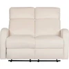 Beliani 2 vietų sofa su elektrine relaksacijos funkcija VERDAL, veliūrinė, smėlio spalvos