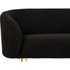Beliani Dviejų vietų sofa LOEN Boucle juoda
