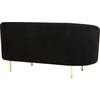 Beliani Dviejų vietų sofa LOEN Boucle juoda