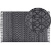 Beliani Kilimas ALUCRA Juodas 160 x 230 cm Vilna