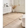 Beliani Dywan Amravati juoda/ smėlio spalva 80 x 300 cm Juta (693531 Bel)