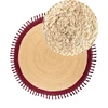 Beliani Kilimas MARTS Bordo ø 200 cm Džiutas