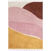 Beliani Kilimas XINALI rožinis 140 x 200 cm medvilninis