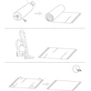 Beliani Kilimas MERMER, smėlio spalvos, 160 x 230 cm, džiutas