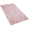 Beliani 80 x 150 cm rausvos spalvos kilimas