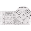Beliani Kilimas ALKENT baltas 80 x 150 cm vilnonis