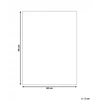 Beliani Vonios kambario kilimėlis ASAN žalias 60 x 90 cm medvilninis
