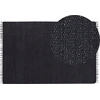 Beliani Kilimas SINANKOY Juodas 200 x 300 cm džiutas