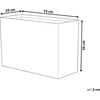 Beliani Sodo vazonas EDESSA 70 cm tamsiai rudas