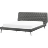 Beliani Eko odos lova ESSONNE 180 x 200 cm pilka