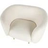 Fotelis Beliani Fotel LOEN Boucle baltas