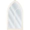 Beliani Sieninis veidrodis TRELLY 62 cm 113 cm metalinis baltas