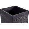Beliani Gėlių vazonas DION 40 cm juodas