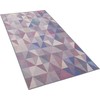 Beliani kilimas 80 x 150 cm melsvai pilka KARTEEE