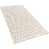 Beliani Žiedinis džiutas 80 x 150 cm smėlio spalvos TUNCEI