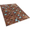 Beliani Odos skiautės kilimas 160 x 230 cm rudos ALIAGA
