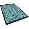 Beliani Odos kilimas 140 x 200 cm turkis pilka NIFER