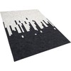 Beliani Odos kilimas 160 x 230 cm juodas ir baltas BOLU