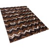 Beliani Odos kilimas 160 x 230 cm rudos spalvos