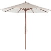 Beliani Sodas Umbrella 260 cm baltasis FERENTILLO (140309)