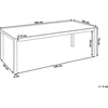 Beliani Sodo stalas GROSSETO 180 cm 90 cm poliruotas granitas juodas