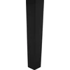 Beliani Valgomojo stalas GEORGIA juodas 150 cm 90 cm medis
