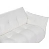 Beliani Dvivietė sofa HALBA Boucle balta