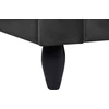Beliani Trivietė sofa BORNHOLM, veliūrinė, juoda