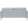Beliani Dvivietė sofa KALMAR šviesiai pilka