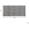 Beliani Kilimas TERMAL juodas 80 x 150 cm medvilninis