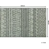 Beliani Kilimas KEBAN juodas 160 x 230 cm
