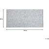 Beliani Kilimas EDREMIT pilkas 80 x 150 cm vilna