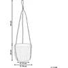 Beliani Gėlių vazonas RUFFE Jūržolė 18 cm natūralus