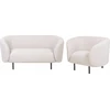 Sofa Beliani LOEN 3-vietis svetainės komplektas, šviesiai smėlinė