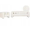 Sofa Beliani 4 vietų svetainės baldų komplektas LEIREN, baltas, boucle