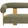 Sofa Beliani Svetainės baldų komplektas ILBRO Boucle žalias/šviesiai rudas