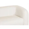 Sofa Beliani 5 vietų svetainės baldų komplektas LEIREN, baltos spalvos, bouclé audinys