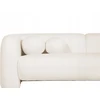 Sofa Beliani 5 vietų svetainės baldų komplektas LEIREN, baltos spalvos, bouclé audinys