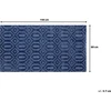 Beliani Kilimas ADATEPE tamsiai mėlynas 80 x 150 cm viskozė