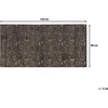 Beliani Kilimas ESEL auksinis 80 x 150 cm viskozė