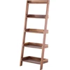 „Beliani Ladder“ knygų spinta 5 lentynos Tamsios medienos MOBILE TRIO