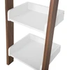 Beliani 5 lentynų stovas MOBILE DUO 166 cm rudas/baltas