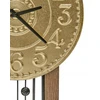 Beliani Sieninis laikrodis NOBELIUM 36 cm metalinis auksinis