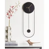 Beliani Sieninis laikrodis SALVAN 20 cm metalinis juodas