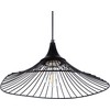 Pakabinamas šviestuvas Beliani Lampa wisząca MAZARO Metal Juodas