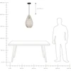 Pakabinamas šviestuvas Beliani Lampa wisząca ANNOTTO Medvilnė Kremas