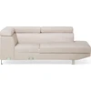 Beliani 5-vietė kampinė sofa NORREA, šviesiai smėlio spalvos, kairinė