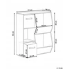 Beliani Rinkinys su 3 lentynomis DARLOT, 93 cm, baltas