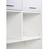 Beliani 4 durų lentyna ZEHNA pilka/balta